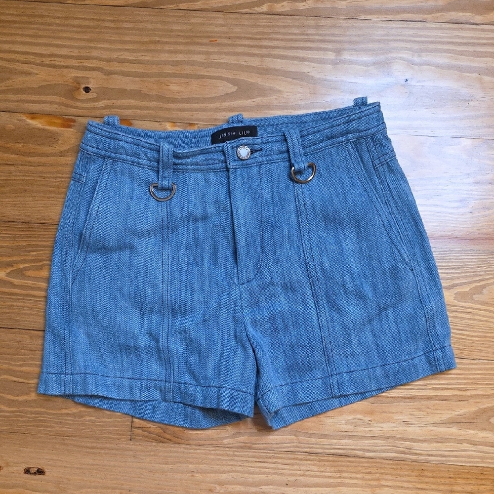 Jessie Liu Classic Blue Jean Shorts Size Small